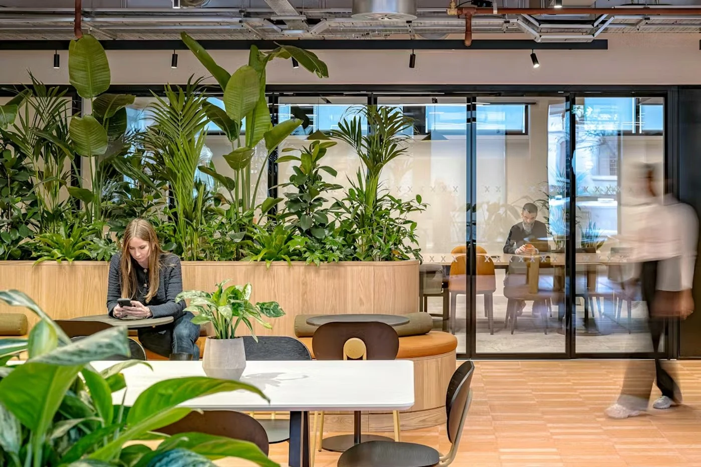 Seating with Integrated Planter